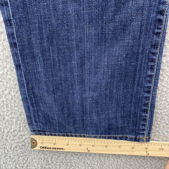AG Adriano Goldschmied Men's Straight Jeans - Dark Blue - Picture 7 of 16
